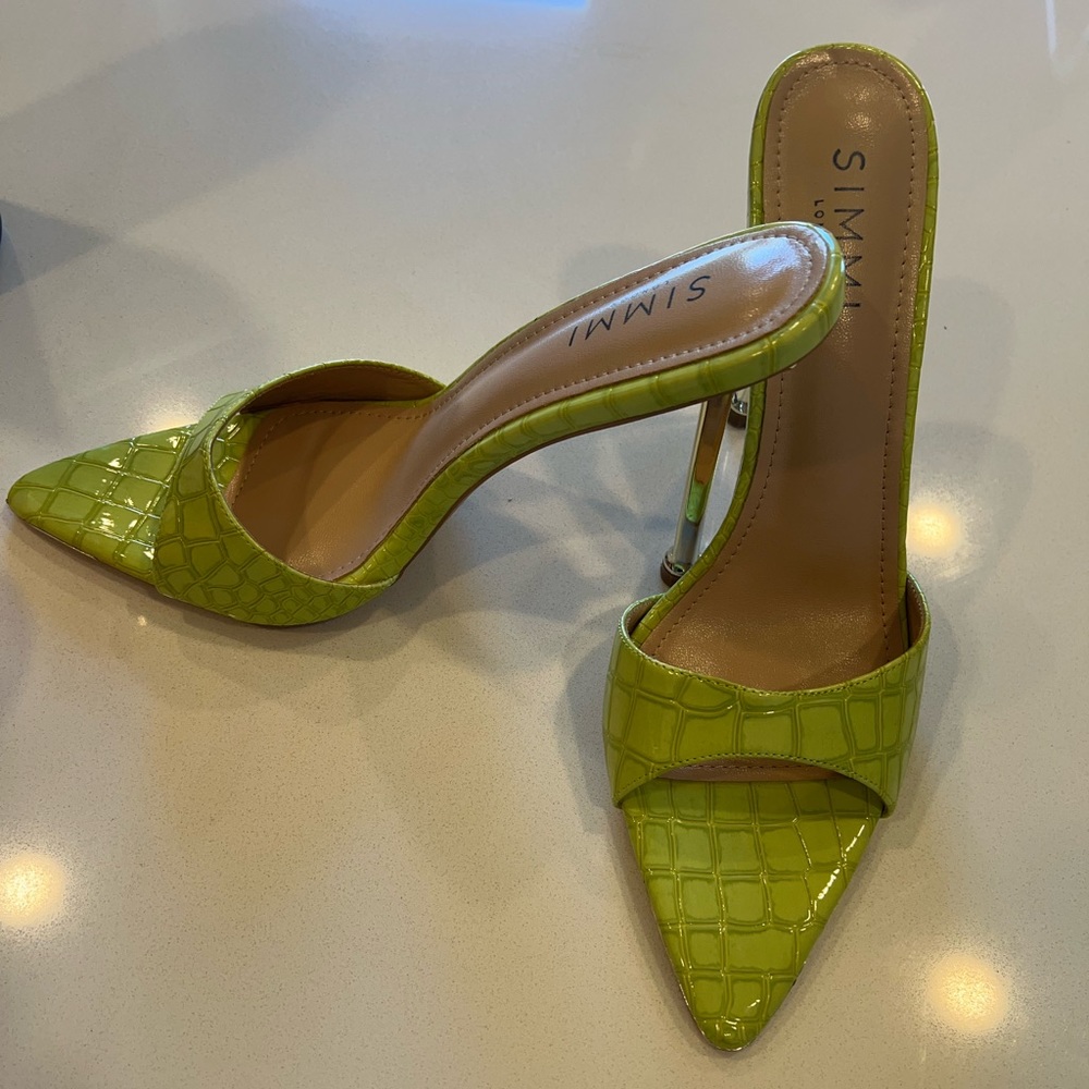 Simms London Green Heel